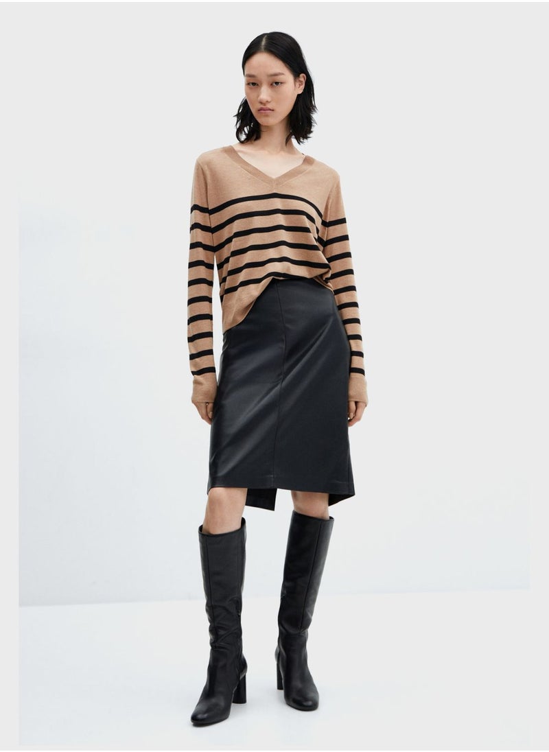 MANGO - V-Neck Cardigan - Image 1