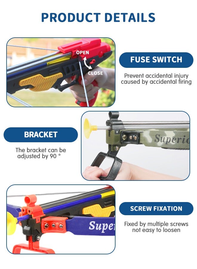 GROIC Crossbow Archery Set – Bow and Arrow Set Toy for Kids with 3 Arrows. Great Shooting Game Indoor and Outdoor Pretend Play Game - Image 4