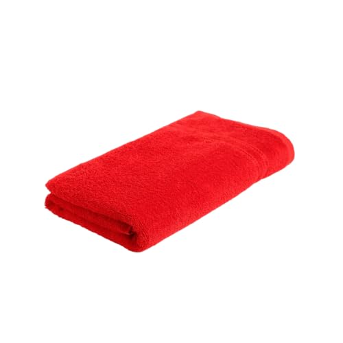 Welspun 100% Cotton Quick Dry Bath Towel | High Absorbency Super Soft, Fast Drying Towels for Bath | 380 GSM Large Size 1 Piece Bath Towel for Men and Women | Sized 70cm X 150cm (Red) - Image 1