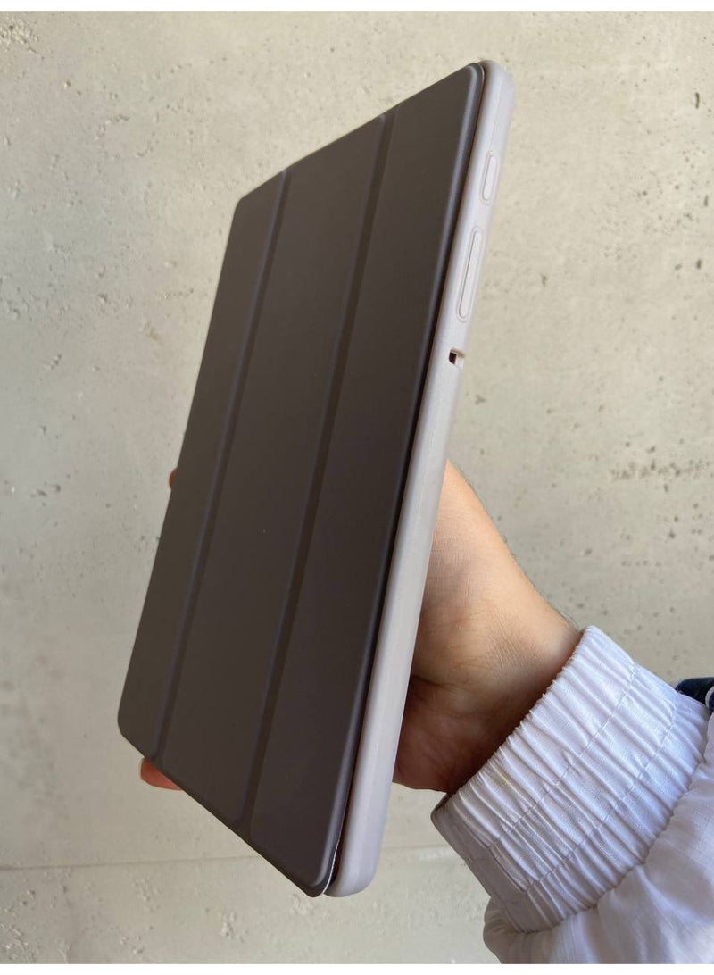 Case for Galaxy Tab A7 Lite 8.7 Inch 2021 (SM-T220/T225/T227) Protective Case, Ultra Thin Lightweight Stand Smart Cover with Translucent Frosted Back Cover - Grey - Image 3