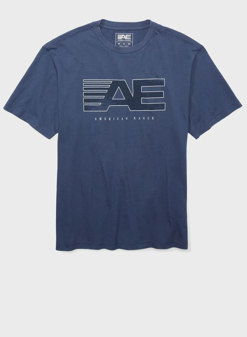 American Eagle Graphic Crew Neck T-Shirt