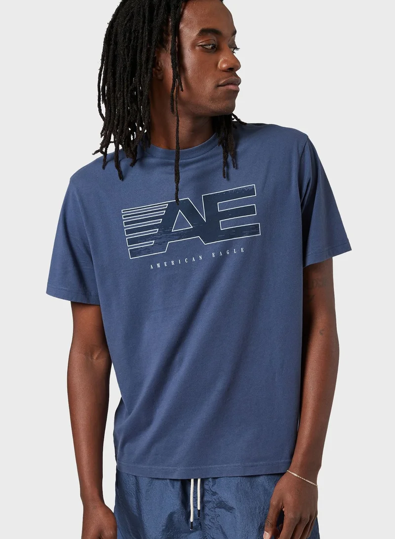 American Eagle Graphic Crew Neck T-Shirt