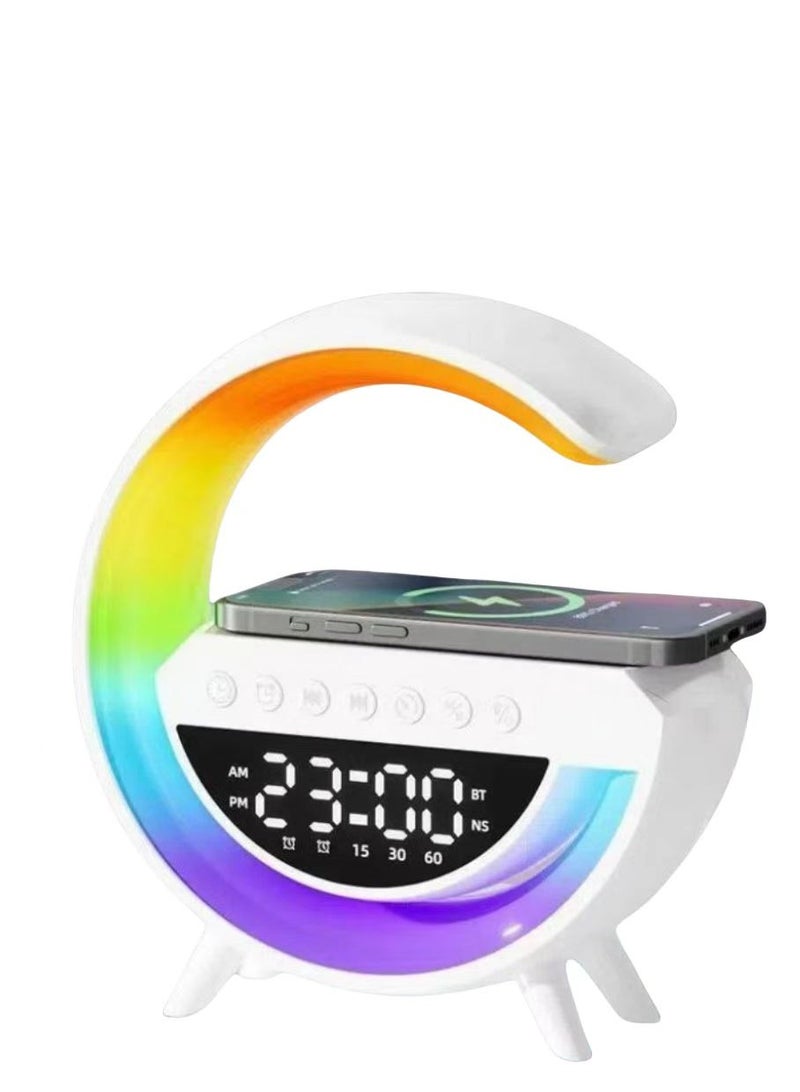 Light color changing Bluetooth speaker technology fashionable speakers can charge mobile phones wirelessly Audio bedside night light audio multifunction - Image 1