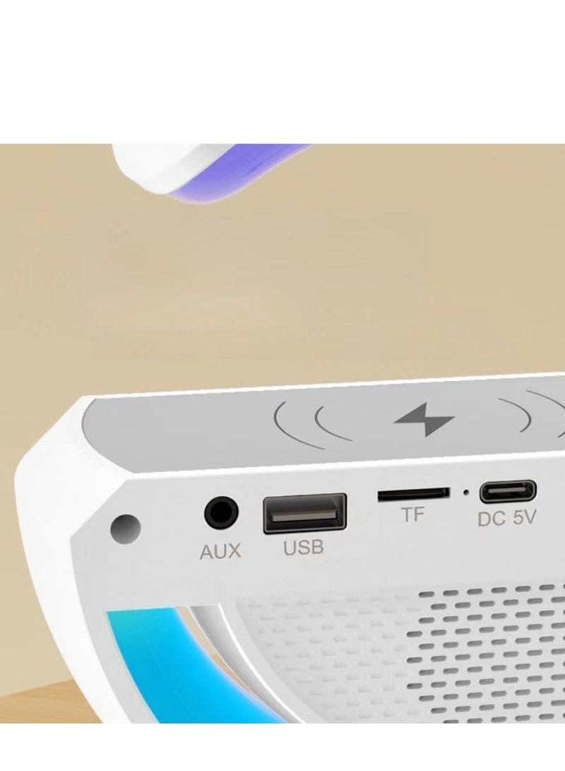 Light color changing Bluetooth speaker technology fashionable speakers can charge mobile phones wirelessly Audio bedside night light audio multifunction - Image 3