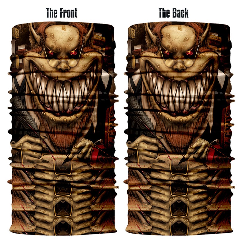 Obacle قناع وجه جمجمة أوباكل - حماية من الغبار والشمس والرياح، أنبوب ثلاثي الأبعاد بدون seams، بندانا متينة لارتداء الرأس لركوب الدراجات النارية وصيد الأسماك وركوب الدراجات والمهرجانات (هيكل عظمي بني) - Image 3