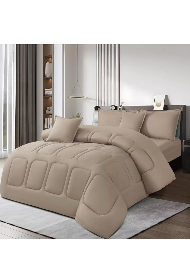6-piece king-size comforter set for two people, 240 x 220 cm - Image 1