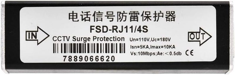 klarako Interface Surge Protector Arrester, Easy to Install, Suitable Forsurge Protector Arrester of Telecom Data Communication Signal Lines and Telephones (110V) - Image 2