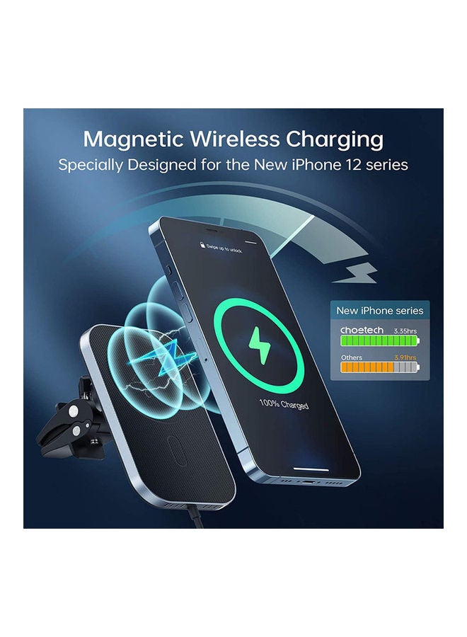 CHOETECH MagSafe Magnetic Magleap Wireless Car Charger For I Phone 13/12 Series - Image 4