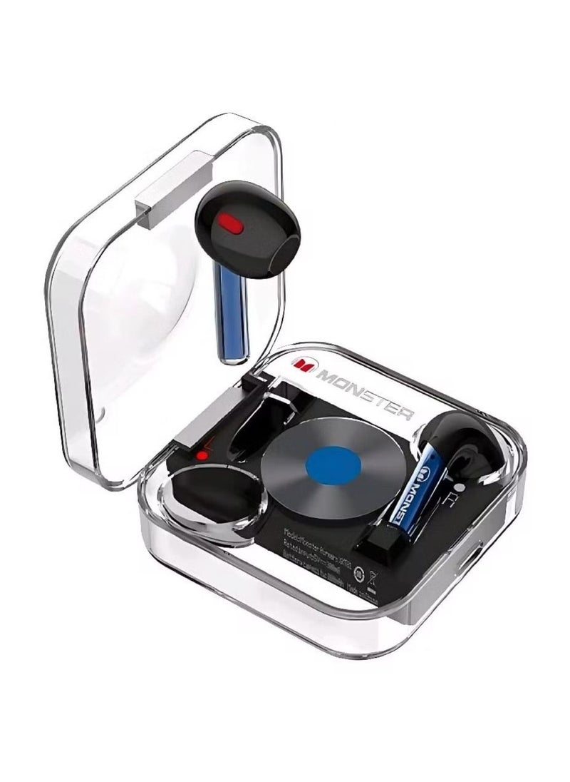 Monster - XKT01 Wireless Headphones Dual Modes For Music And Gaming Black/Blue - Image 1