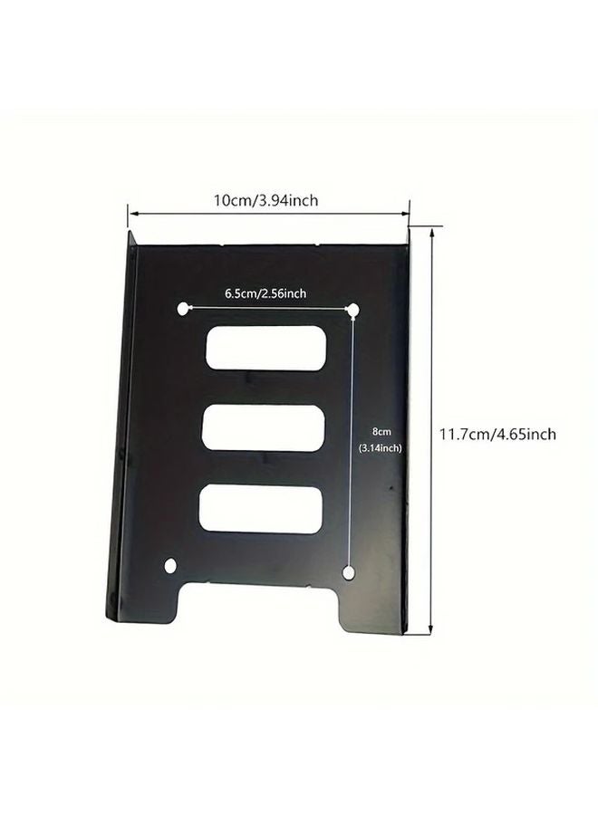 Universal Fit Metal SSD HDD Mounting Bracket Adapter 2 5 to 3 5 Inch Hard Drive Holder with SATA 3 0 Cable - Image 3