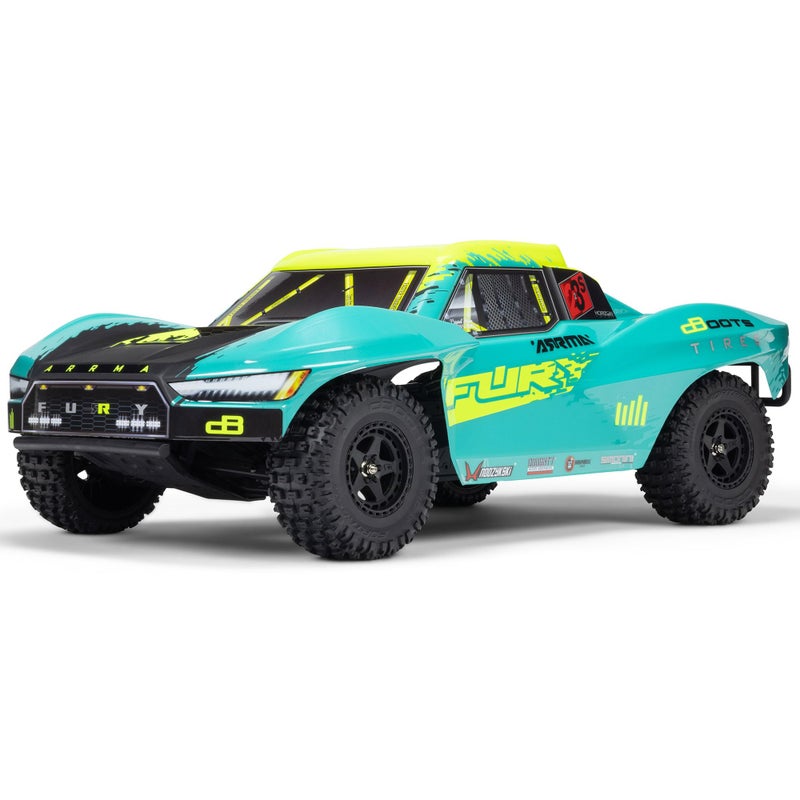 ARRMA RC Truck 110 FURY 2wd 223S BLX Brushless Short Course Truck RTR Battery and Charger Not Included with DSC Green ARA3521T2 - Image 3