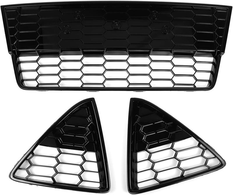QASULER S Style Car Front Bumper Grille for Ford Focus MK3 - Image 1