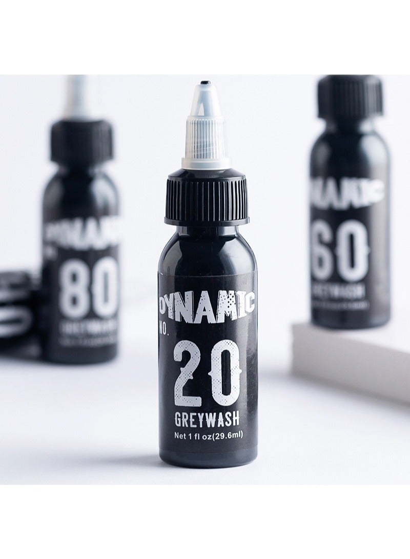 Dynamic Color Co - #20#40#60#80 4Pcs Gray Wash Set，Darkest Tone Gray Wash，Made with Hospital Grade Water，Filtered，Distilled and UV Sterilized（4*29.6ml） - Image 4