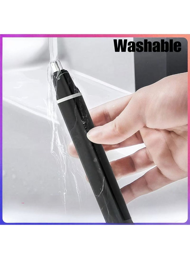 Electric nose hair trimmer, male and female silent charging model, ear and nose hair cleaner, small portable safe shaver - Image 1