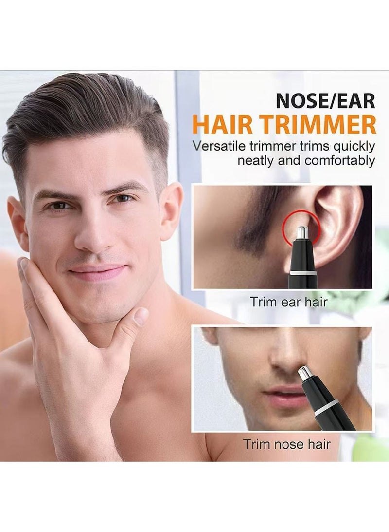 Electric nose hair trimmer, male and female silent charging model, ear and nose hair cleaner, small portable safe shaver - Image 2