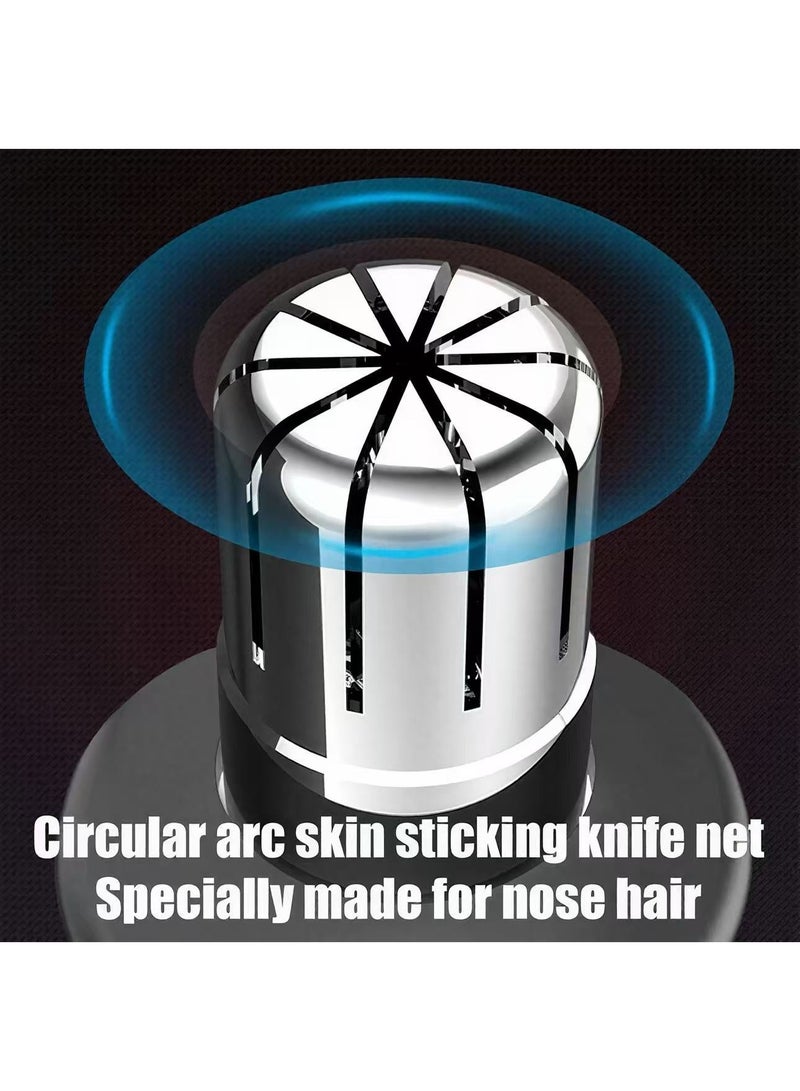 Electric nose hair trimmer, male and female silent charging model, ear and nose hair cleaner, small portable safe shaver - Image 4