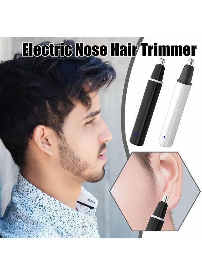 Electric nose hair trimmer, male and female silent charging model, ear and nose hair cleaner, small portable safe shaver - Image 3