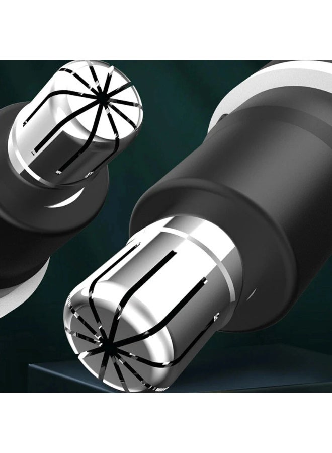 Electric nose hair trimmer, male and female silent charging model, ear and nose hair cleaner, small portable safe shaver - Image 5