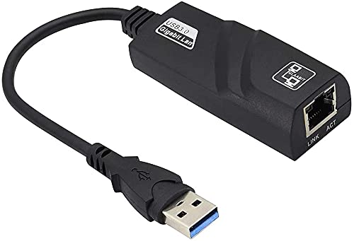 FENTICO USB Ethernet Adapter, FENTICO USB 3.0 A to 10/100/1000 Gigabit Wired LAN Network Converter Compatible with Windows, MacBook, macOS, Mac Pro Mini, Surface Pro, Laptop, PC, and Other USB Device - Image 1