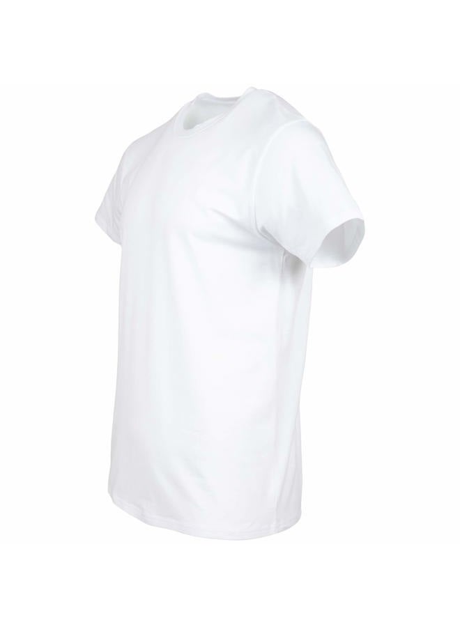 Gildan men's cotton stretch t-shirts, multipack, artic white (crew 3-pack), m - Image 5