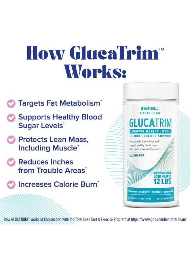 GNC Total Lean GlucaTrim - 120 Capsules | 60 Servings - Image 4