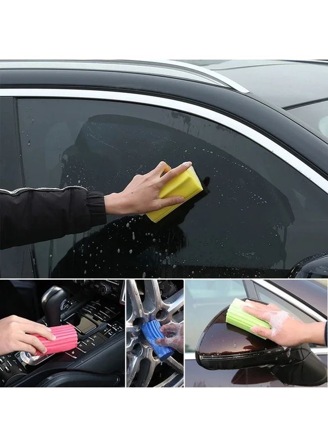 إسفنجة غسيل السيارات الرمادية فائقة الامتصاص سميكة وناعمة أداة تنظيف السيارات 1 قطعة - Image 4