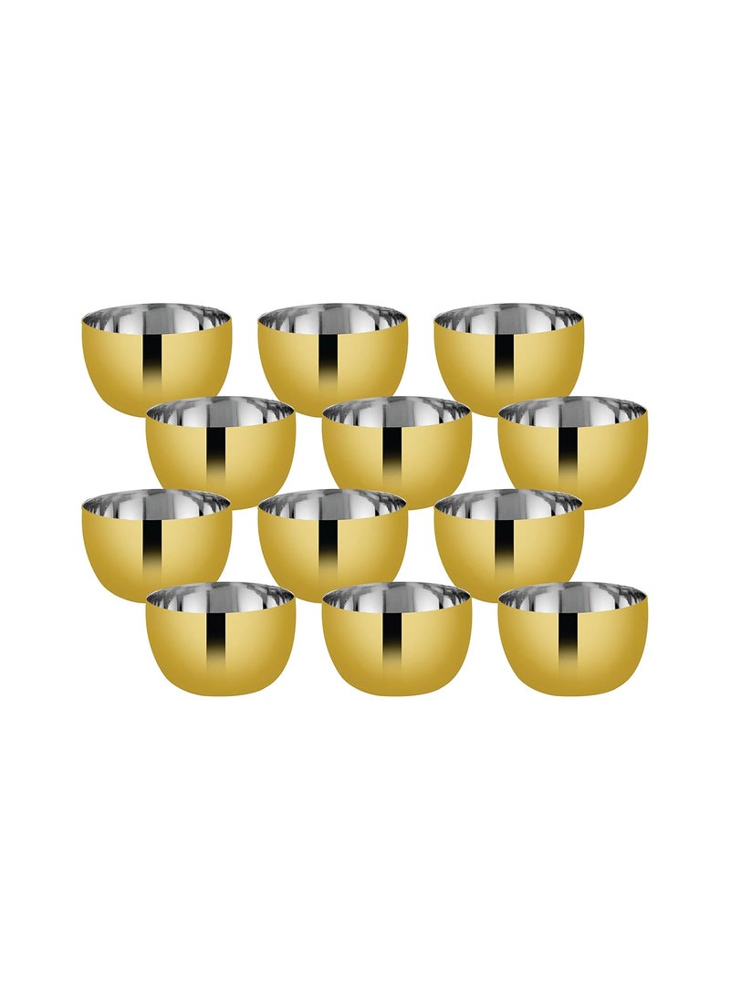 FNS - FnS Royal 60pcs Stainless Steel Dinner Set (Quarter Plate, Full Plate, Glass, Serving Bowl, Desert Bowl, Glasses, Spoon & Rice Tray) - Image 1