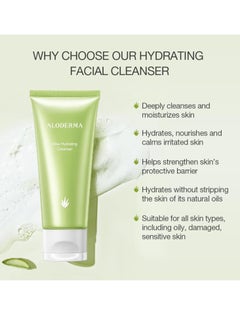 Aloderma Aloderma Travel Size Hydrating Set - 3 Pieces - Cleanser, Cream, Serum  - Image 2