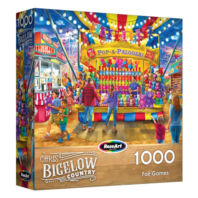 Roseart - Bigelow Country - Fair Games 1000 Piece Jigsaw Puzzle  Vibrant Carnival Puzzle For Adults - Image 2