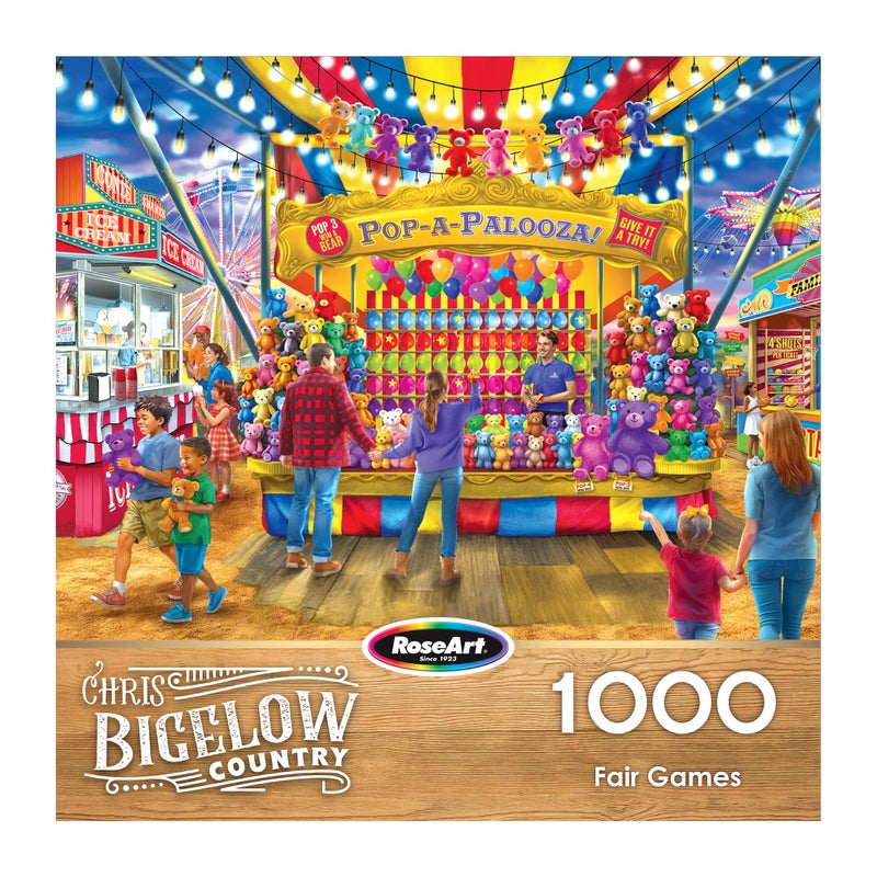 Roseart - Bigelow Country - Fair Games 1000 Piece Jigsaw Puzzle  Vibrant Carnival Puzzle For Adults - Image 4
