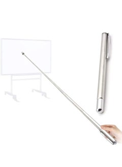 SYOSI Stainless Steel Retractable Pointers, Telescopic Pointer Hand Pointer Extendable Telescopic Pointer Stick Long Teaching Pointer for Classroom Office  - Image 1
