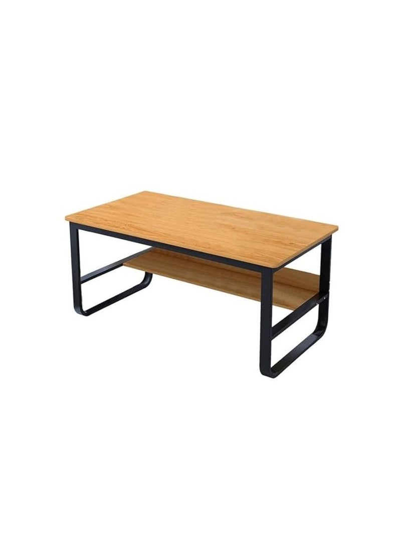 Woplek Metal&Wooden Beige Desk - Image 2