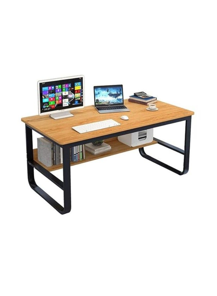 Woplek Metal&Wooden Beige Desk - Image 1