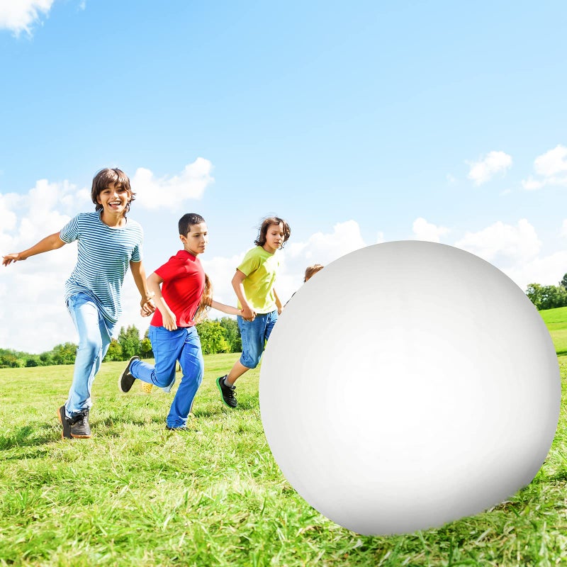 Leitee 2 Pcs 72 Inch Giant Balloons Round Latex Large Human Egg Jumbo Balloons Inflatable Air Decorations for Birthday Party Wedding Engagement(White) - Image 4