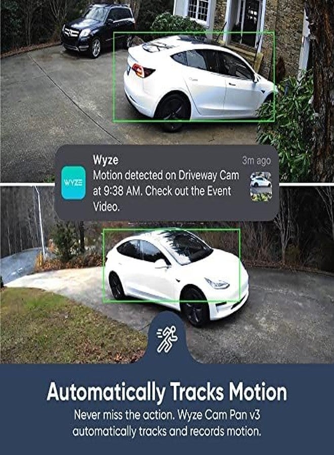 WYZE Cam Pan v3 Indoor/Outdoor IP65 1080P 360° Pan/Tilt/Zoom WiFi Smart Home Security Camera, Motion Tracking for Baby/Pet, Color Night Vision, Works with Alexa & Google, Free Expert Setup (Renewed) - Image 4
