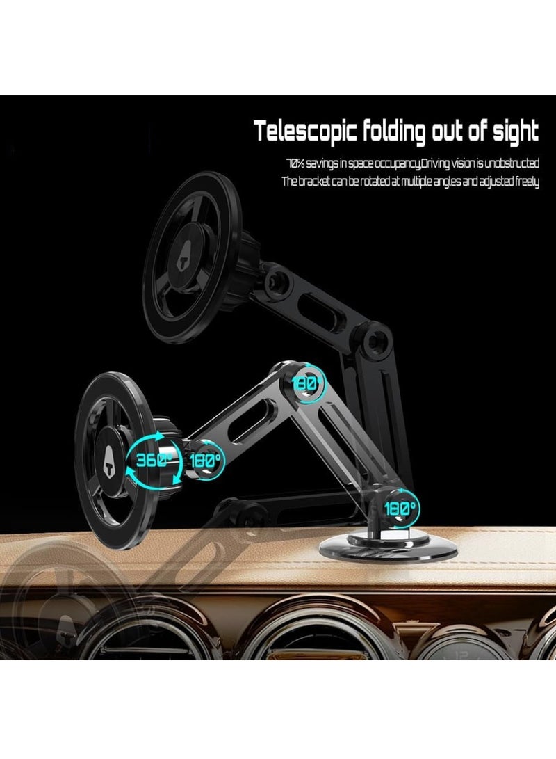 TIGER Title: Magnetic Phone Holder for Car – Hands-Free Dashboard Mount, 360° Adjustable, 100% Metal (Zinc Alloy) for Secure & Stable Phone Positioning - Image 4