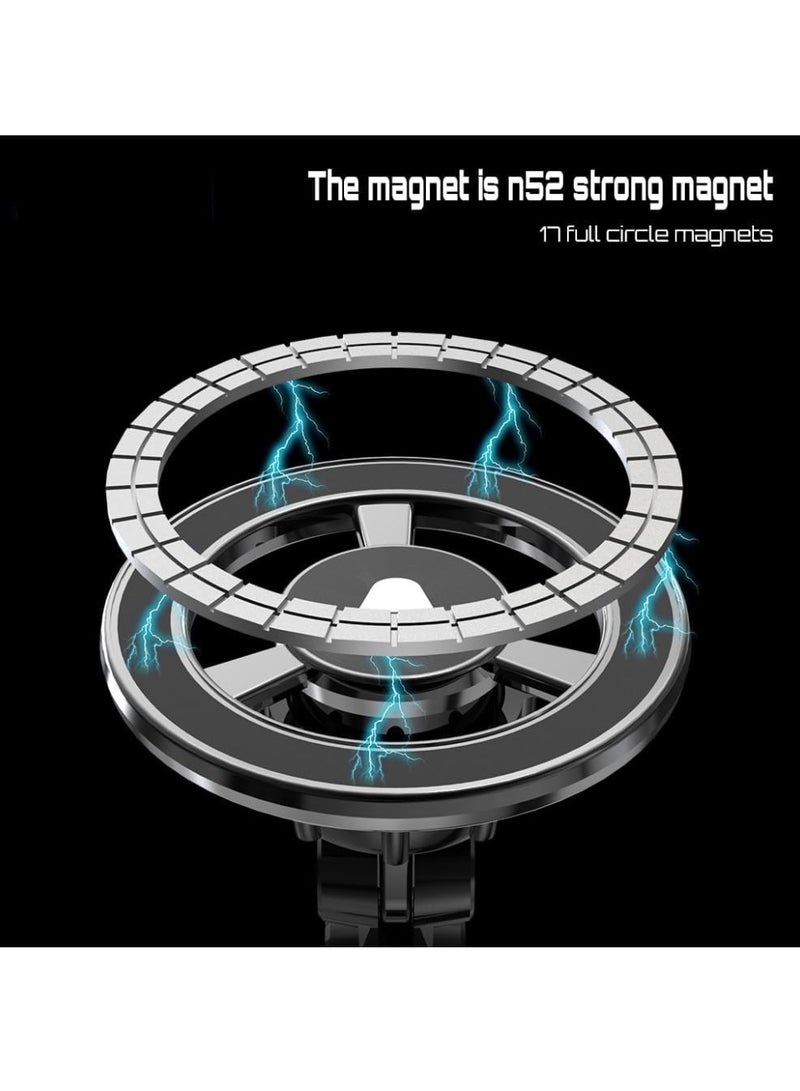 TIGER Title: Magnetic Phone Holder for Car – Hands-Free Dashboard Mount, 360° Adjustable, 100% Metal (Zinc Alloy) for Secure & Stable Phone Positioning - Image 5