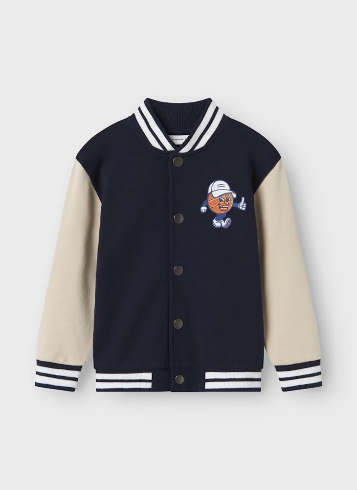 NAME IT Kids Nmmkane Graphic Sweat Cardigan  - Image 1