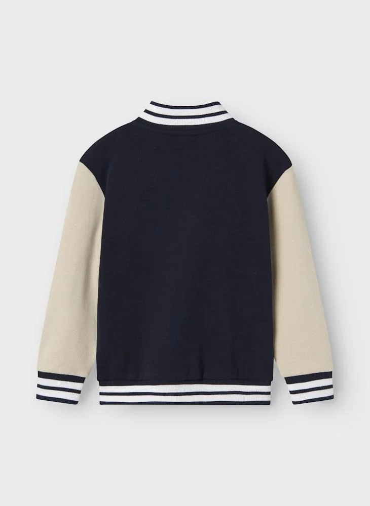 نيم ات Kids Nmmkane Graphic Sweat Cardigan