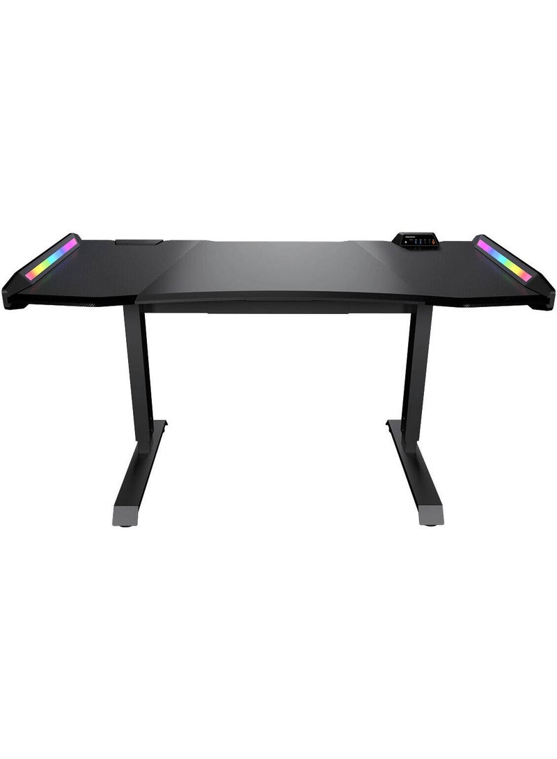 Cougar Cougar Mars Pro 150 Gaming Desk – Dual RGB Light Zones, USB Type-C & Type-A Ports, Steel Frame, Carbon Fiber Texture, RGB Control Button | 3M1502WB.0001 - Image 2