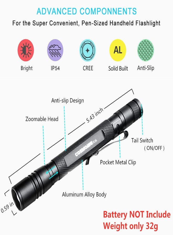 COSMOING UV Flashlight, LED 395nm Ultraviolet Flashlight, Zoomable Pen Blacklight Flashlight IP54 Waterproof Detector for Pet Urine, Cat Dog Stains, Bed Bug, Household Wardrobe Toilet - Image 3