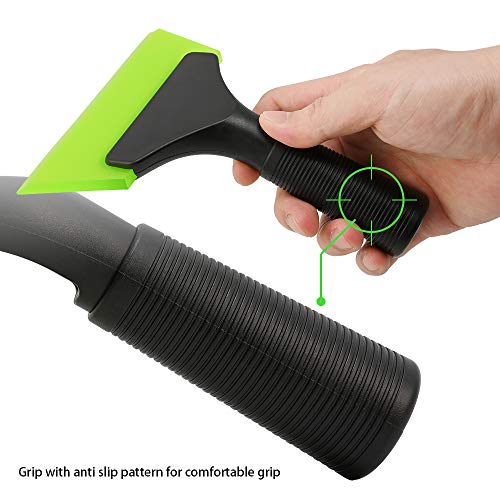 FOSHIO Small Squeegee with 5 Inch Green Rubber Blade Mini Wiper Window Tinting Tools for Mirror Glass Window Cleaner with Non-Slip Handle - Image 3