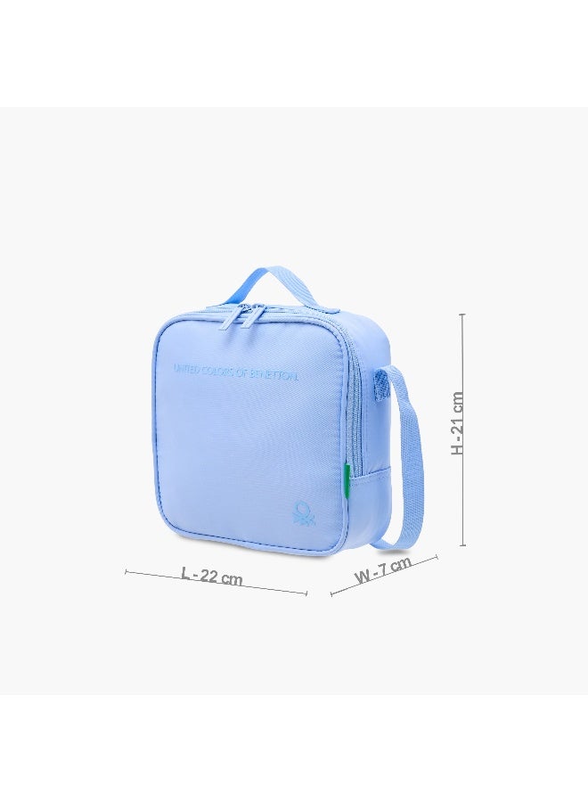 UNITED COLORS OF BENETTON Solid Blue Lunch Bag for Kids - Image 2
