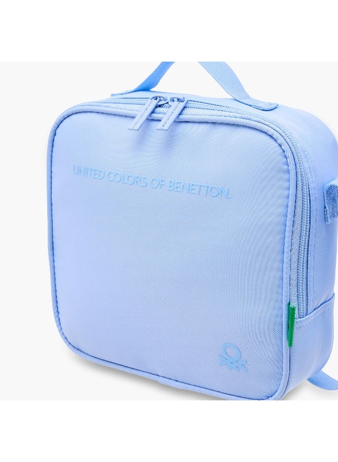 UNITED COLORS OF BENETTON Solid Blue Lunch Bag for Kids - Image 5