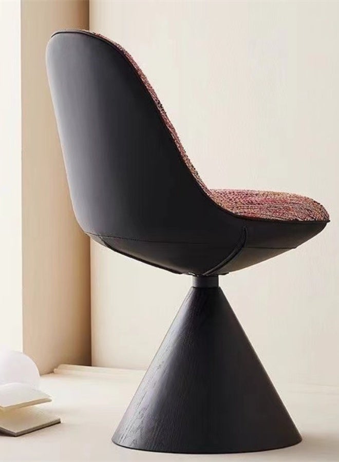 كوتيس كرسي مكياج دوار كرسي أريكة كرسي طعام لغرفة النوم وغرفة المعيشة مصنوع من خيوط ABS متعدد الألوان 47x56x79 سم - Image 3