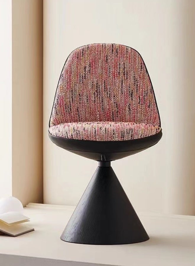 كوتيس كرسي مكياج دوار كرسي أريكة كرسي طعام لغرفة النوم وغرفة المعيشة مصنوع من خيوط ABS متعدد الألوان 47x56x79 سم - Image 2