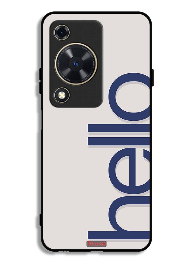 Tolwak Huawei Nova Y72S Protective Case Cover Hello