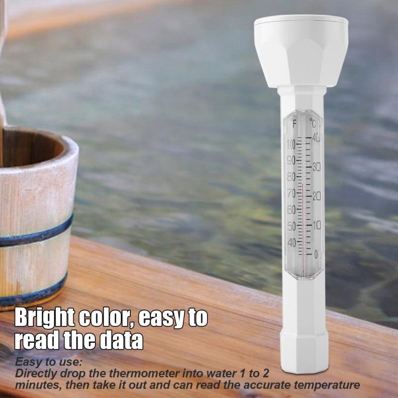 Swimming Pool Thermometer: ABS Material Waterproof Floating Thermograph - High Precision Easy Read Testing Tool for Swimming Pool Spa Hot Spring - Image 5