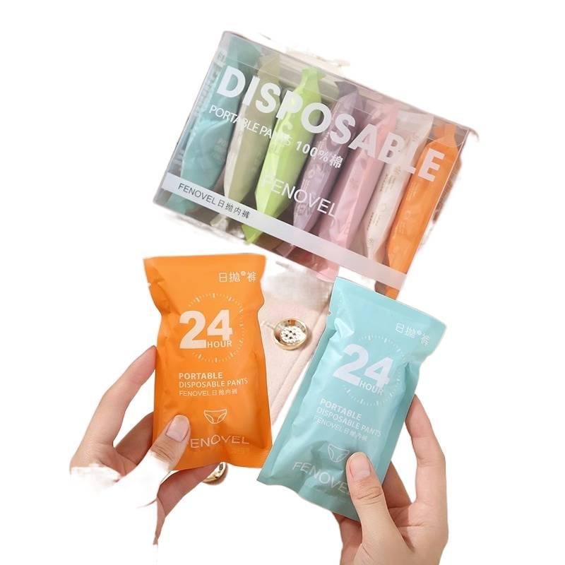 7 Pack Disposable Underwear Women Business Trip No wash Postpartum Recovery Sterile Travel Cotton Size XL - Image 2