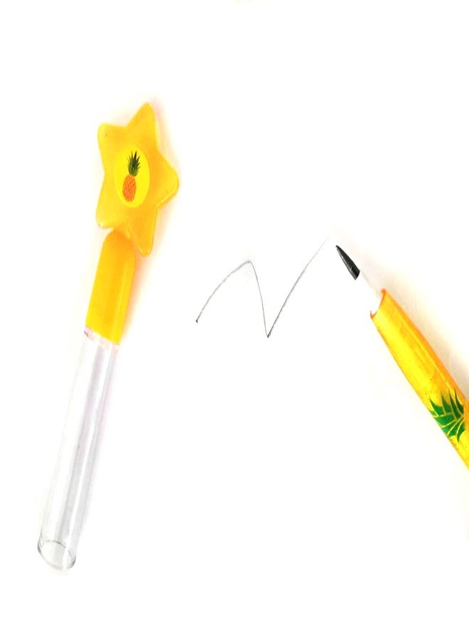 TINYMILLS 24 Pcs Pineapples Multi Point Stackable Push Pencil Assortment with Eraser for Luau Party Favors Goodie Bag Stuffers Classroom Rewards Pinata Fillers Carnival Prize - Image 5